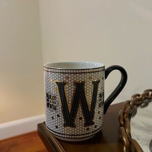 BRAND NEW Anthropologie Initial W Mug